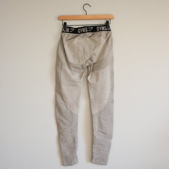 Gymshark Women's Small Grey Two-Tone Flex Seamless Activewear Stretch Leggings - Picture 2 of 9